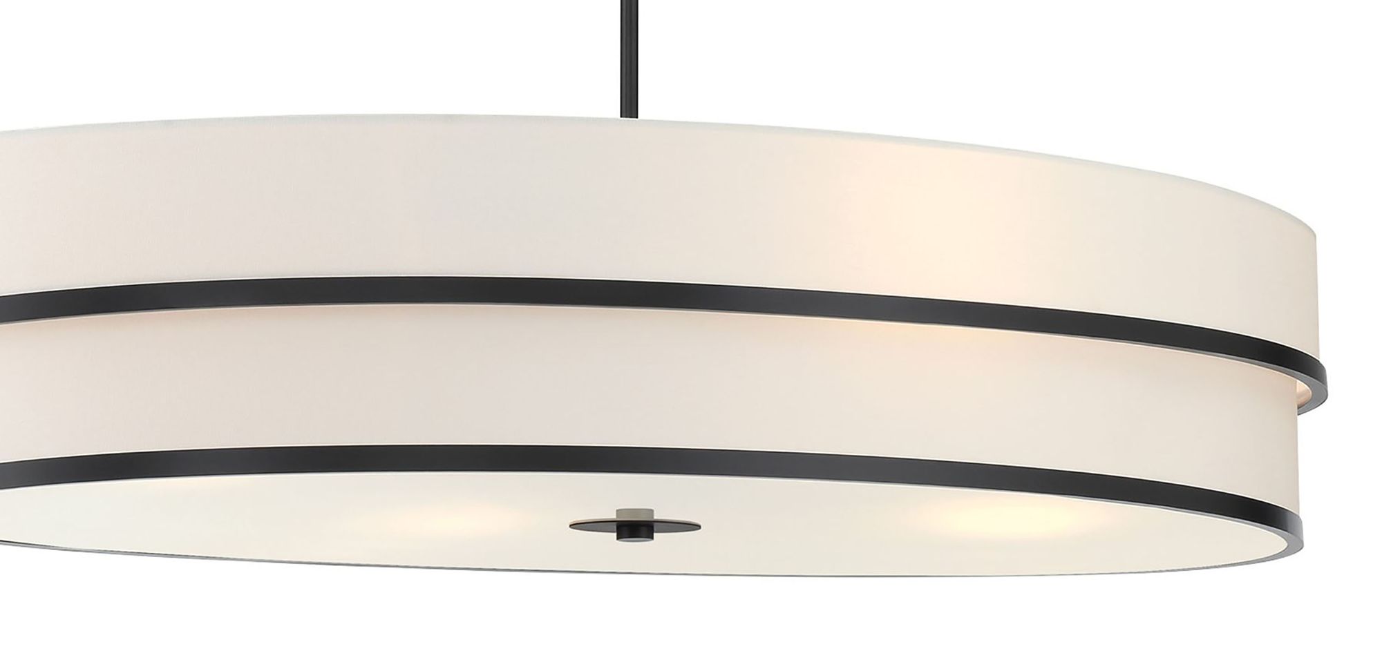 Image 6 Minka Lavery Cascade 4-Light Coal Black Pendant with White Linen Shade more views