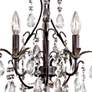 Thumbnail3 of Minka Lavery Castlewood 13 3/4" Walnut and Crystal Mini Chandelier more views