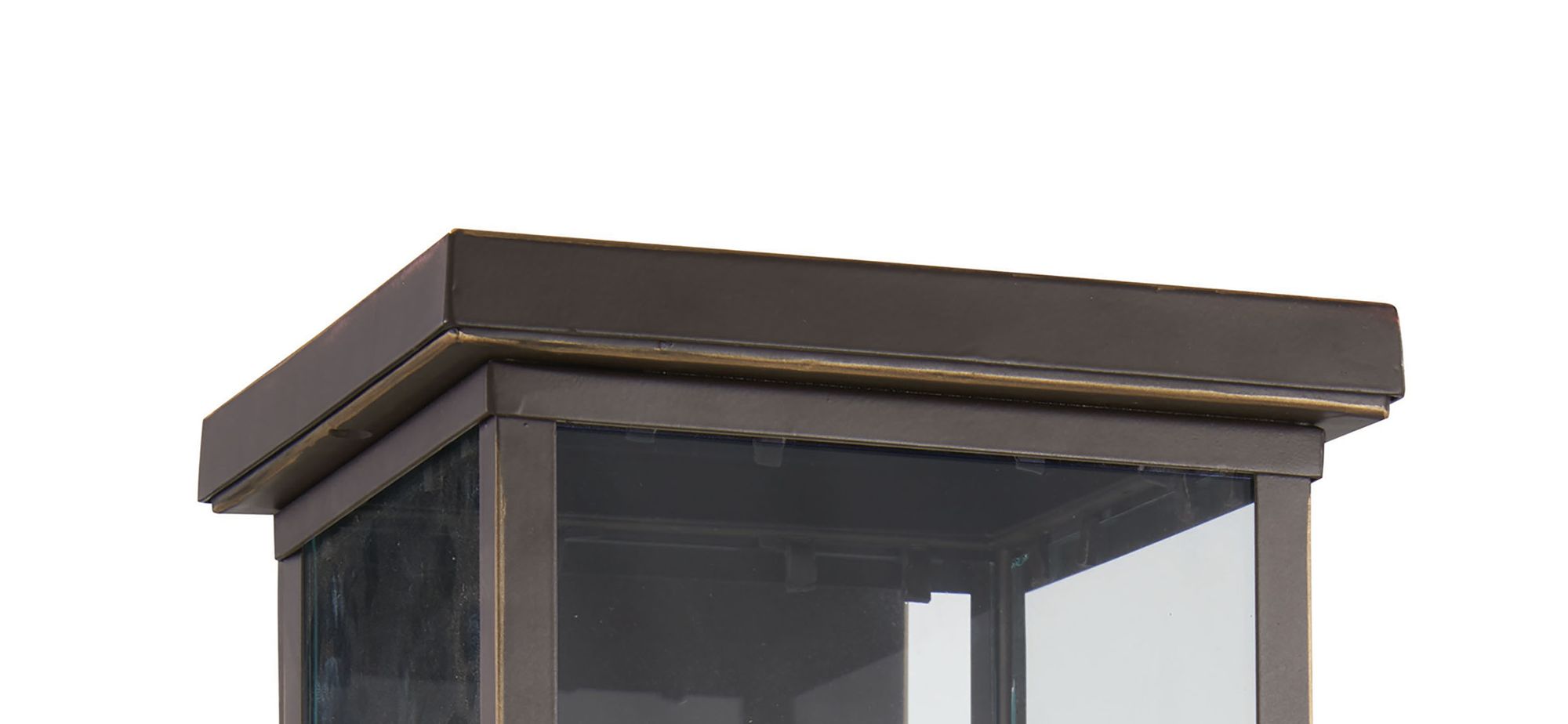 Image 4 Minka-Lavery Casway 4-Light Oil Rubbed Bronze and Gold Pocket Lantern more views