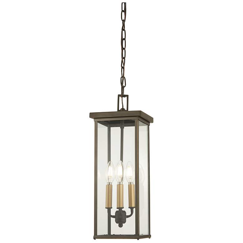 Image 1 Minka-Lavery Casway Oil Rubbed Bronze and Gold 4-Light Chain Hung