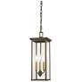 Minka-Lavery  Casway Oil Rubbed Bronze and Gold 4-Light Chain Hung