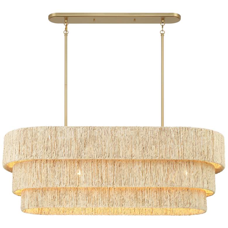 Image 3 Minka Lavery Caviana 5-Light 48-in Brass Island Chandelier more views