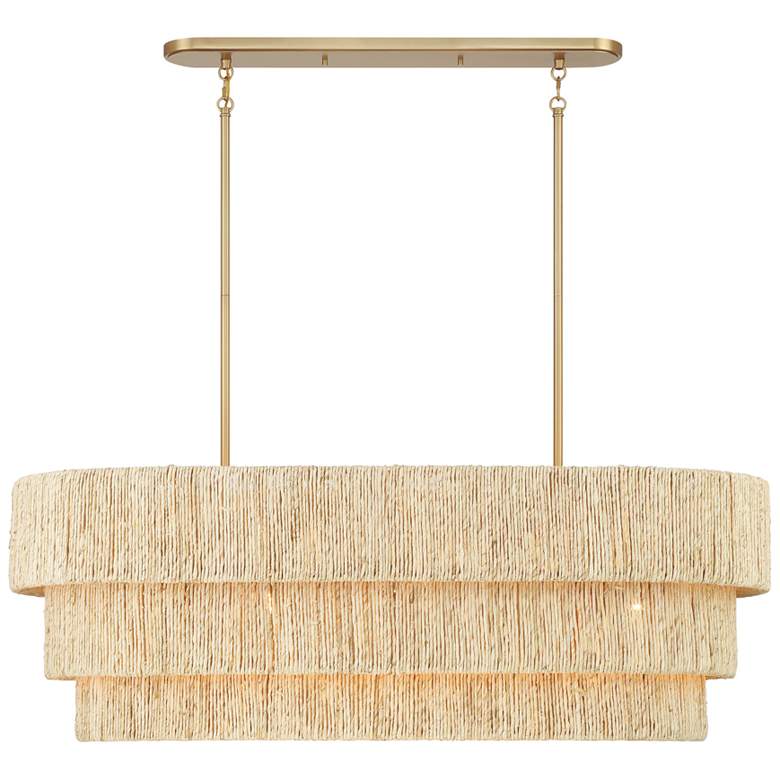 Image 4 Minka Lavery Caviana 5-Light 48-in Brass Island Chandelier more views