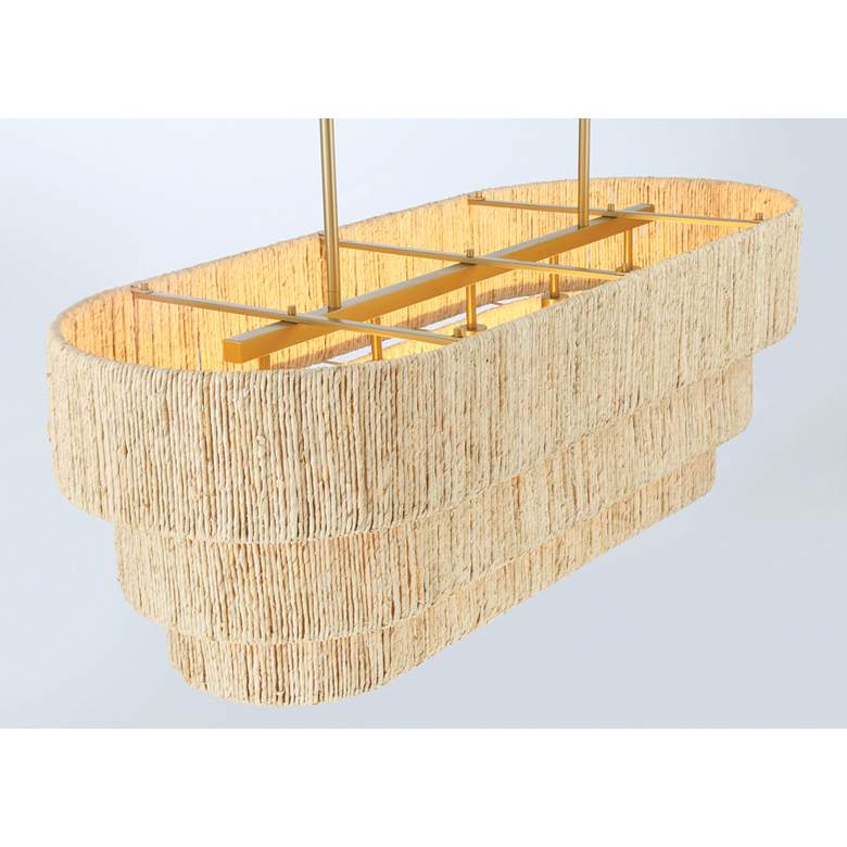 Image 6 Minka Lavery Caviana 5-Light 48-in Brass Island Chandelier more views