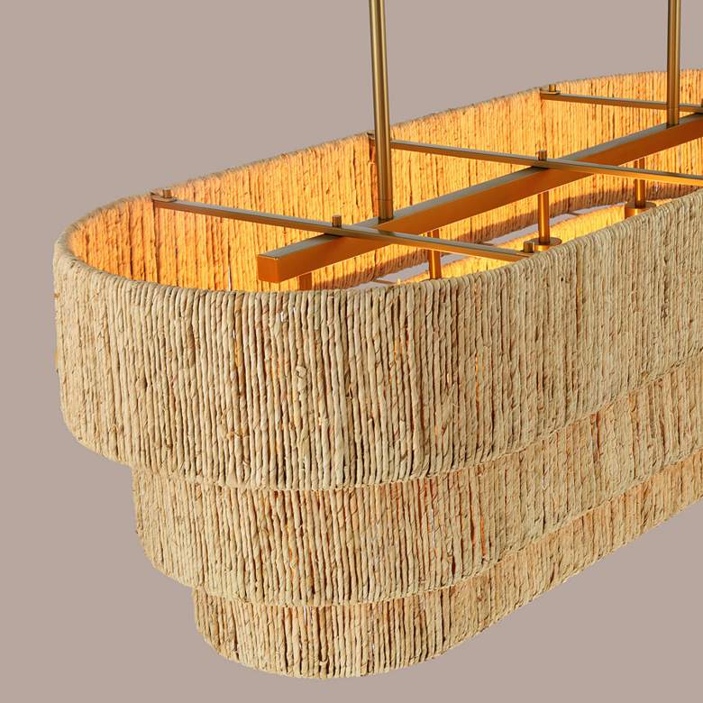 Image 7 Minka Lavery Caviana 5-Light 48-in Brass Island Chandelier more views