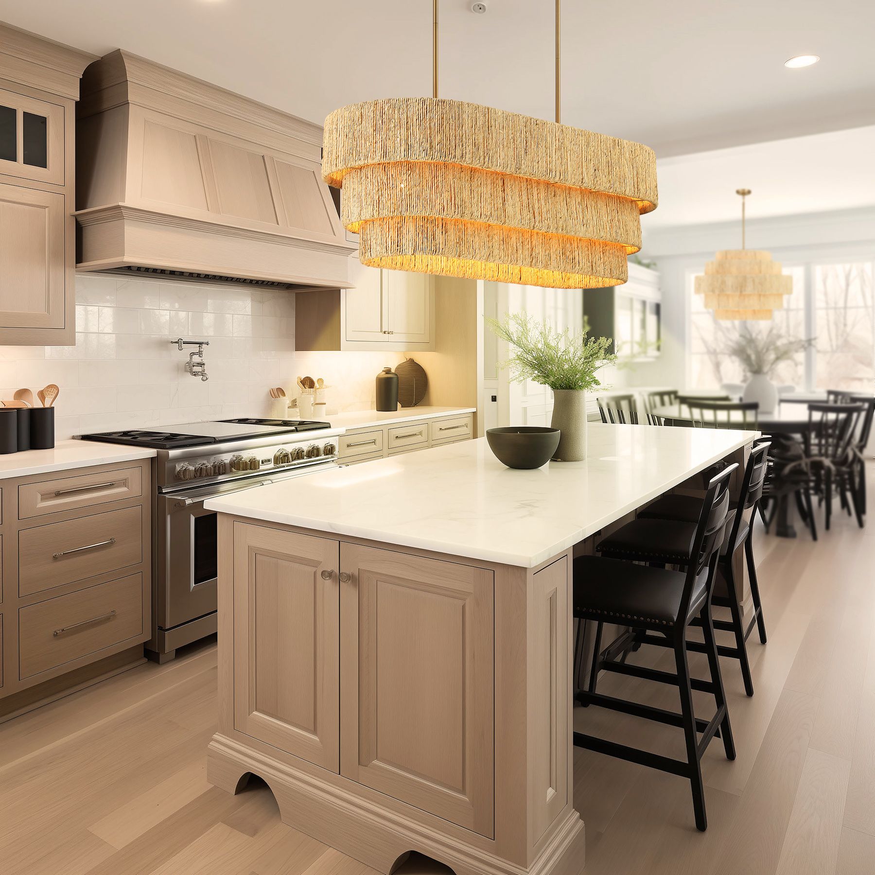 Minka Lavery Caviana 5-Light 48-in Brass Island Chandelier