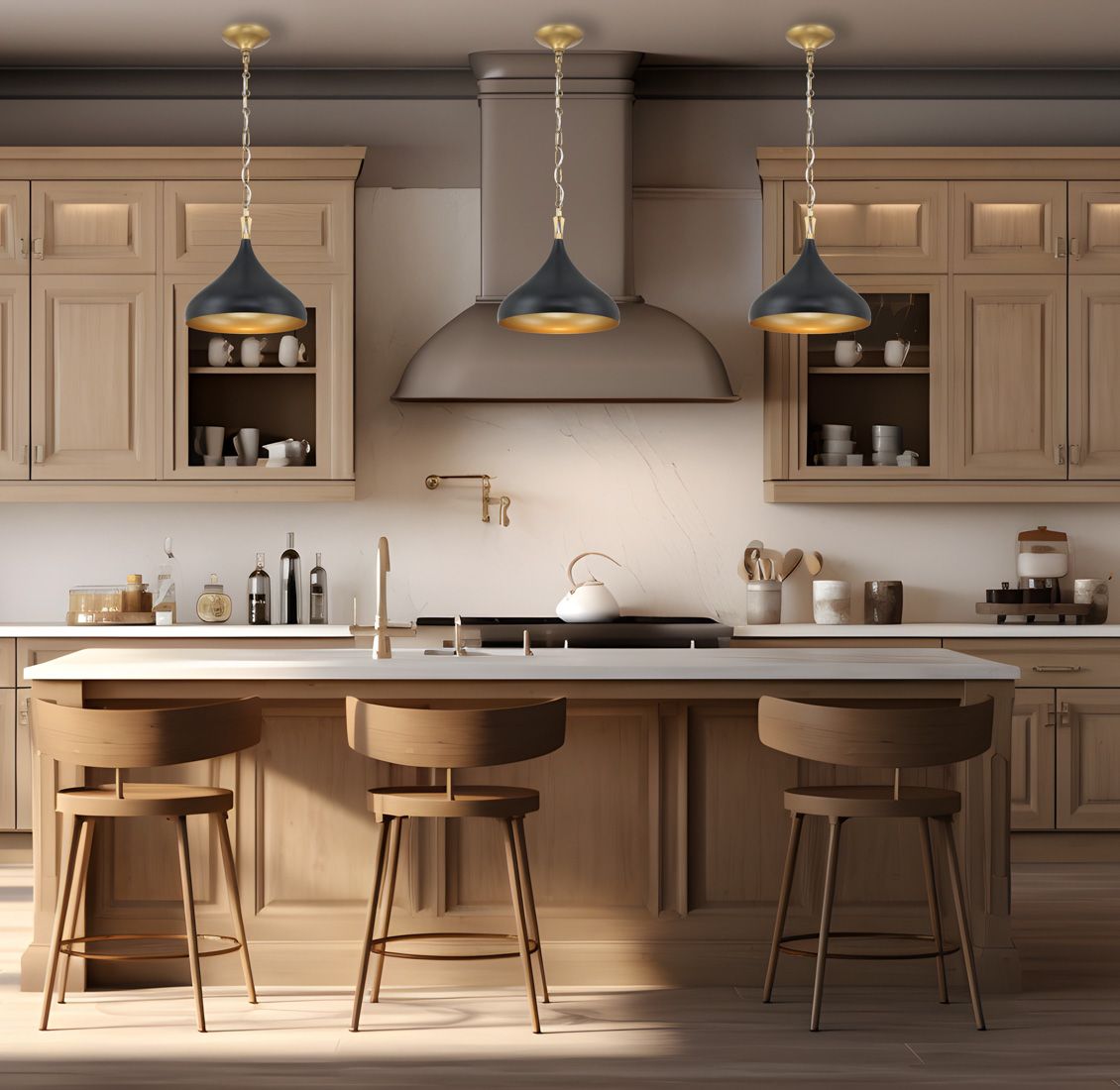 Image 6 Minka Lavery Cedar Lane 1-Light 12.75-in Brass and Black Pendant Lighting more views