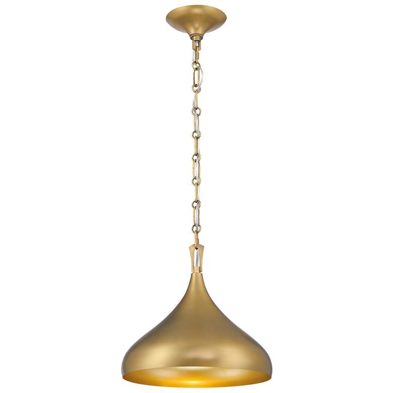 Image 2 Minka Lavery Cedar Lane 1-Light 12.75-in Brass Indoor Pending Lighting more views