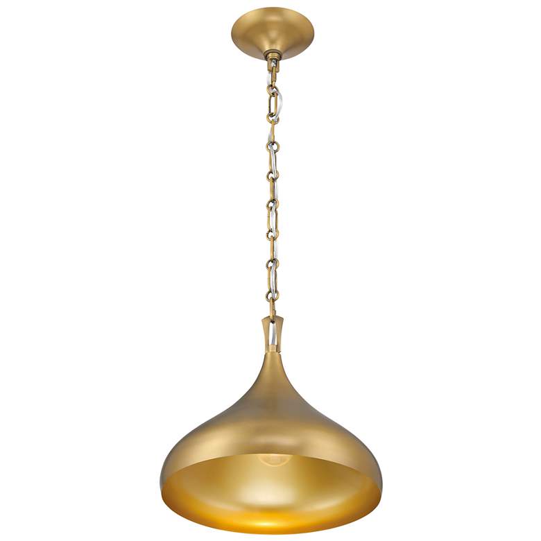 Image 6 Minka Lavery Cedar Lane 1-Light 12.75-in Brass Indoor Pending Lighting more views