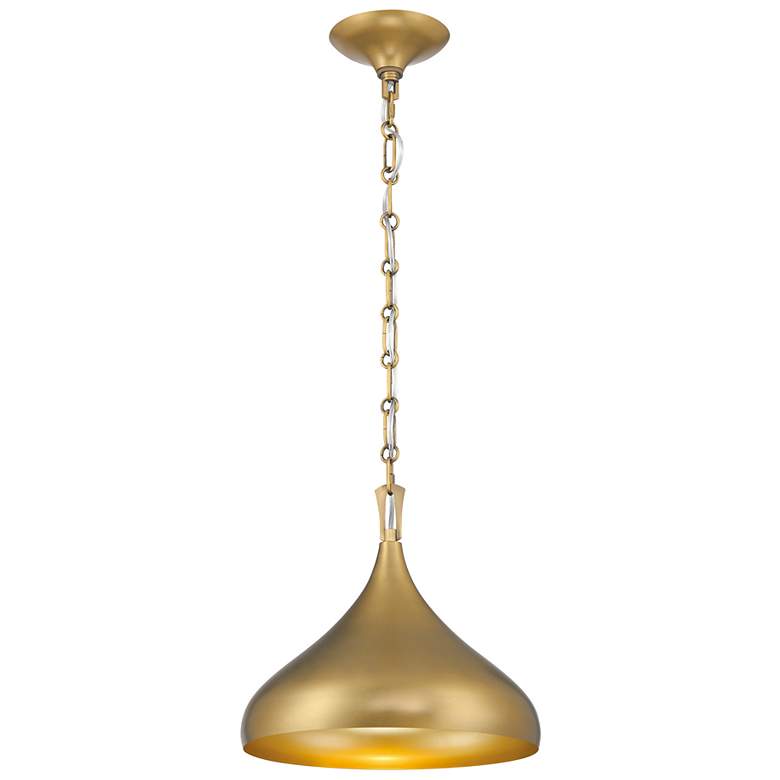 Image 7 Minka Lavery Cedar Lane 1-Light 12.75-in Brass Indoor Pending Lighting more views