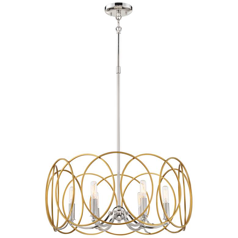 Image 2 Minka Lavery Chassell 24 3/4 inch 6-Light Open Gold Ring Chandelier