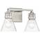Minka Lavery Chatham Square 14 1/2" Wide Brushed Nickel Wall Sconce