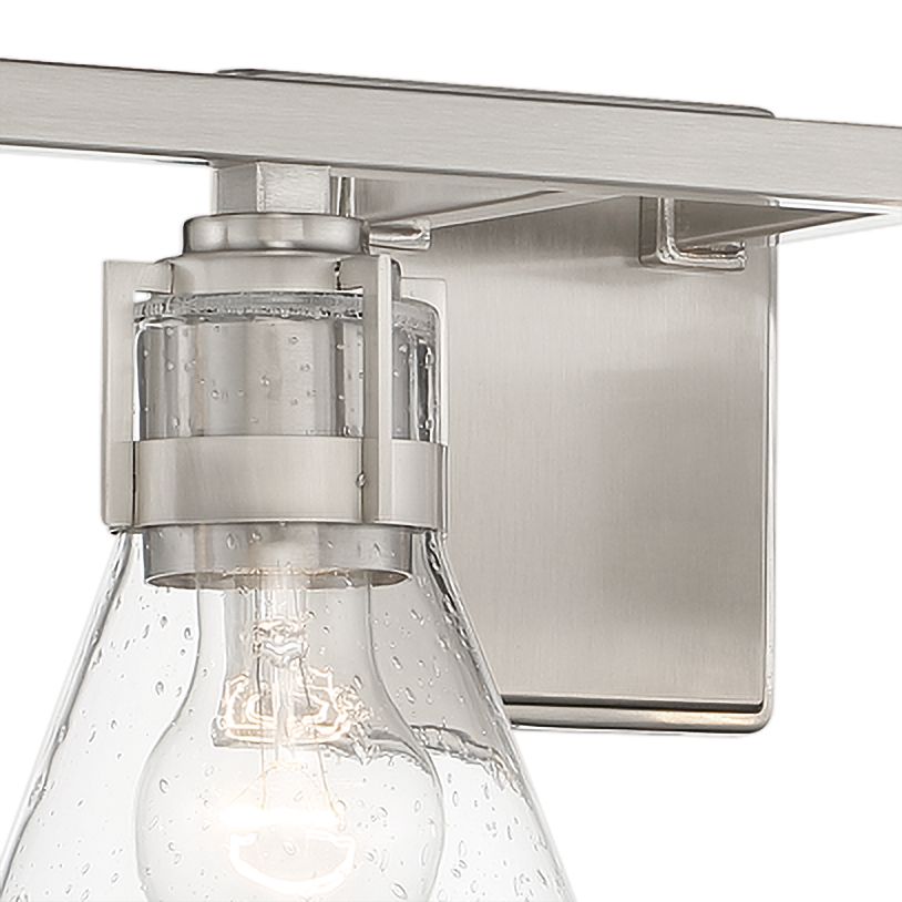 Image 3 Minka-Lavery Chatham Square 4-Light Brushed Nickel Vanity Light with Shade more views