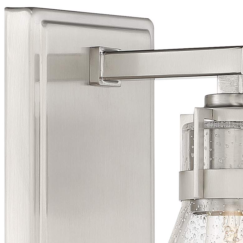 Image 3 Minka Lavery Chatham Square 8 3/4" High Brushed Nickel Wall Sconce more views