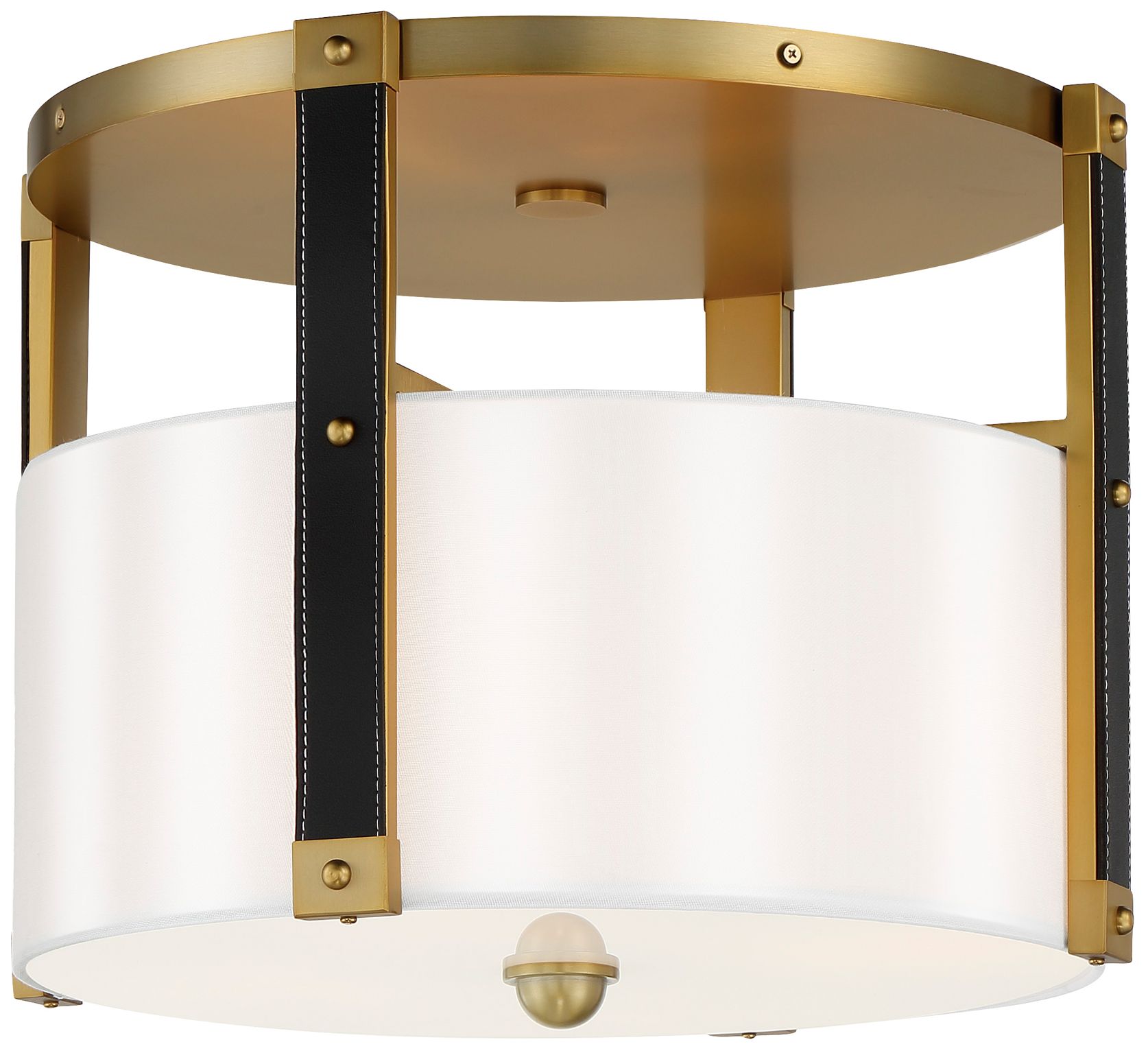 Minka-Lavery Chelsea 4-Light Soft Brass Semi-Flush