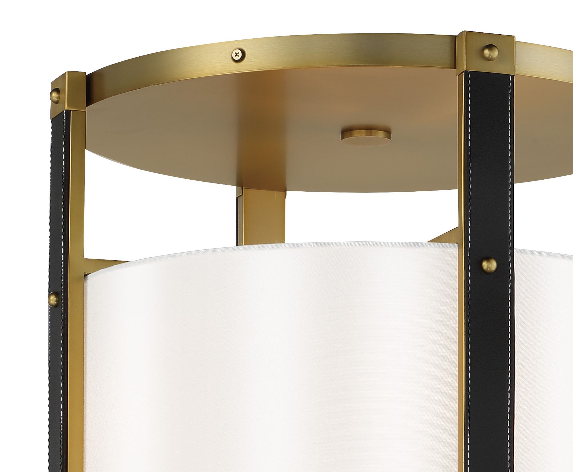 Image 3 Minka-Lavery Chelsea 4-Light Soft Brass Semi-Flush more views