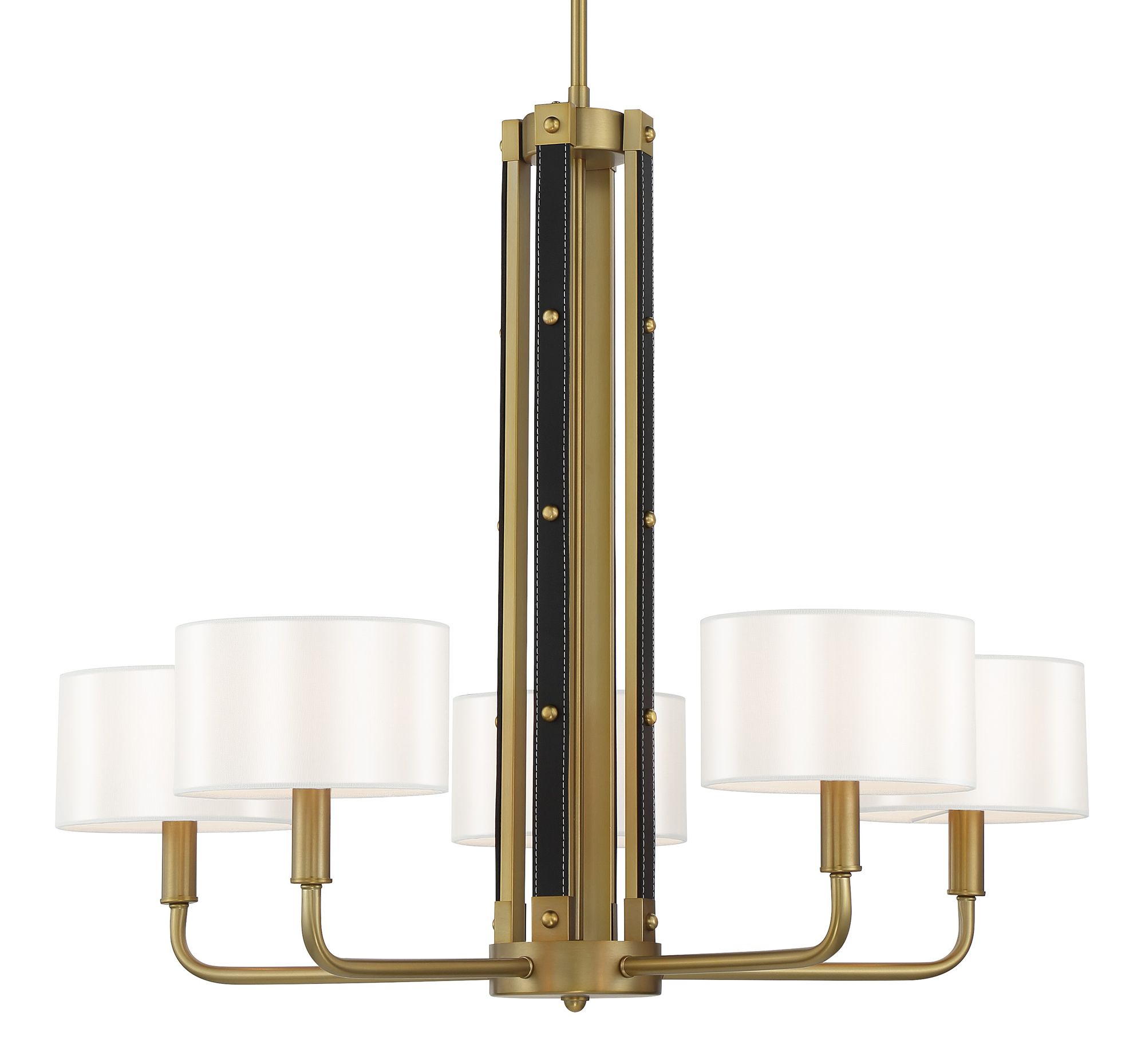 Image 3 Minka-Lavery Chelsea 5-Light Soft Brass Chandelier more views