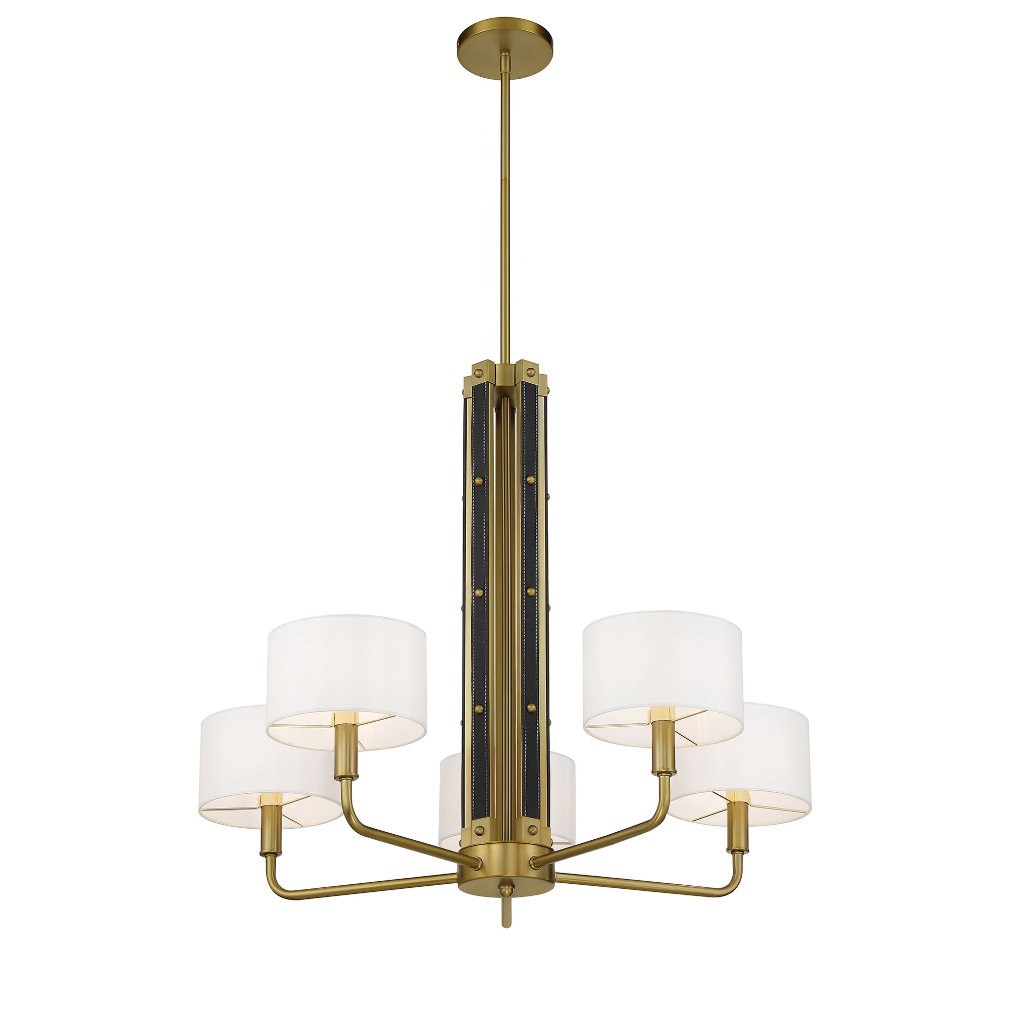 Image 5 Minka-Lavery Chelsea 5-Light Soft Brass Chandelier more views