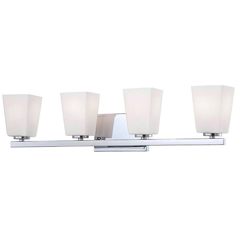 Image 2 Minka Lavery City Square Chrome 29 1/4" Wide Bath Wall Light
