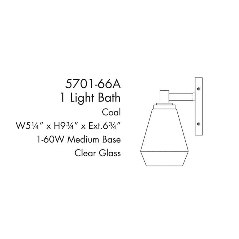Image 4 Minka-Lavery Clarity 1-Light Black Bath Vanity more views