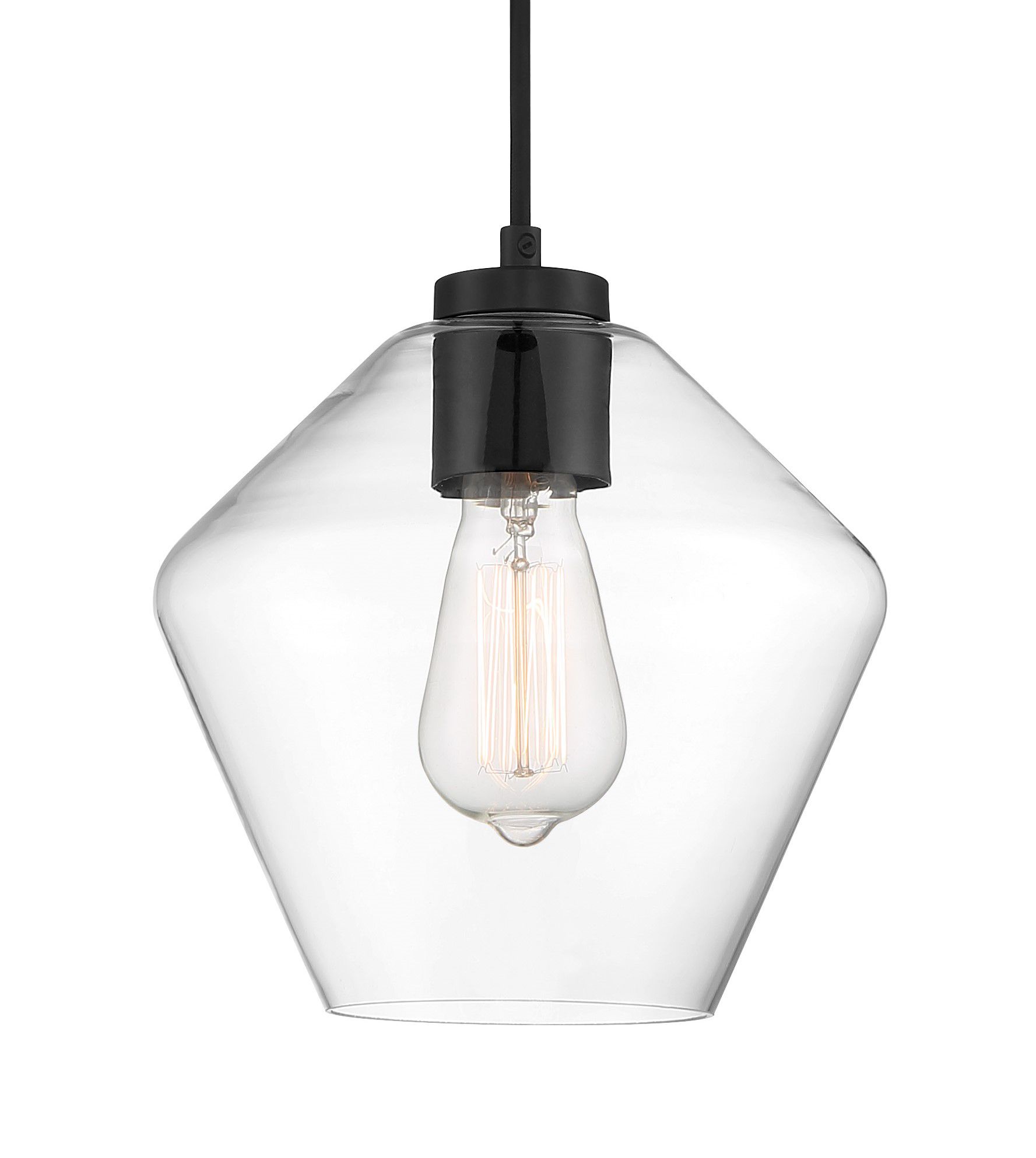 Image 2 Minka-Lavery Clarity 1-Light Coal Pendant more views