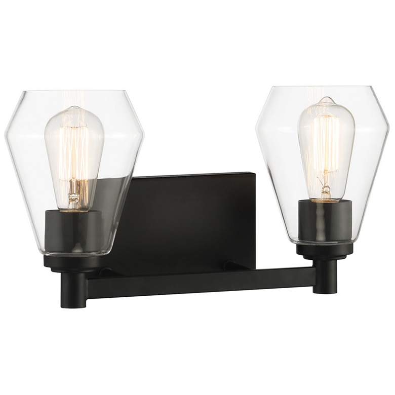 Image 1 Minka-Lavery Clarity 2-Light Black Bath Vanity