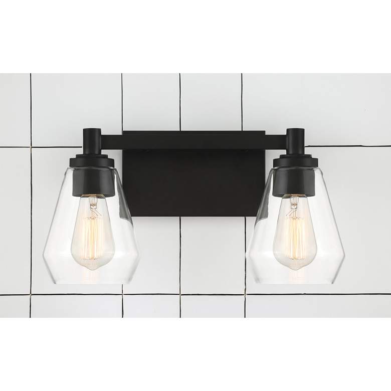Image 2 Minka-Lavery Clarity 2-Light Black Bath Vanity more views