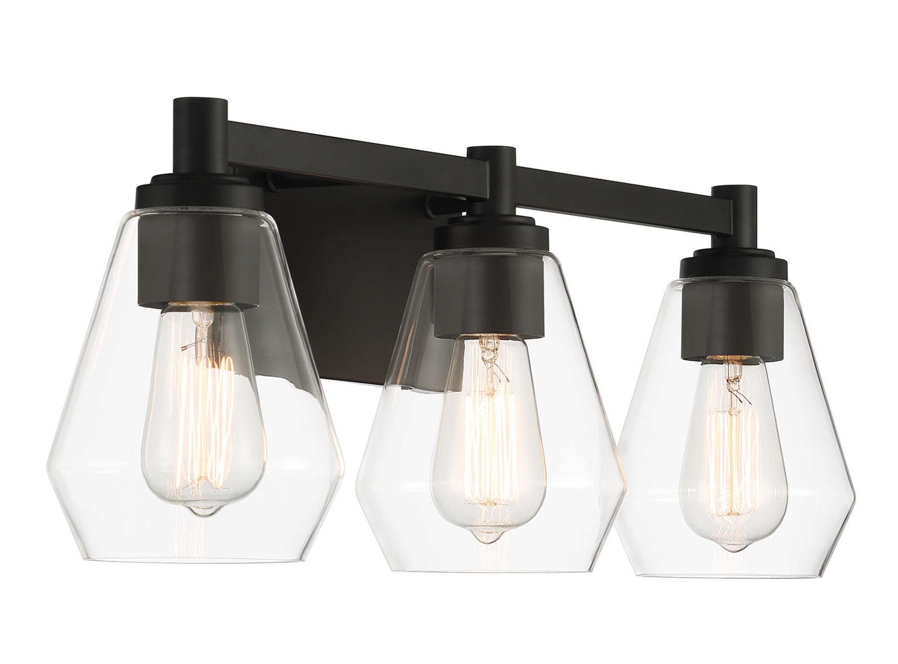 Image 4 Minka-Lavery Clarity 3-Light Black Bath Vanity Light more views