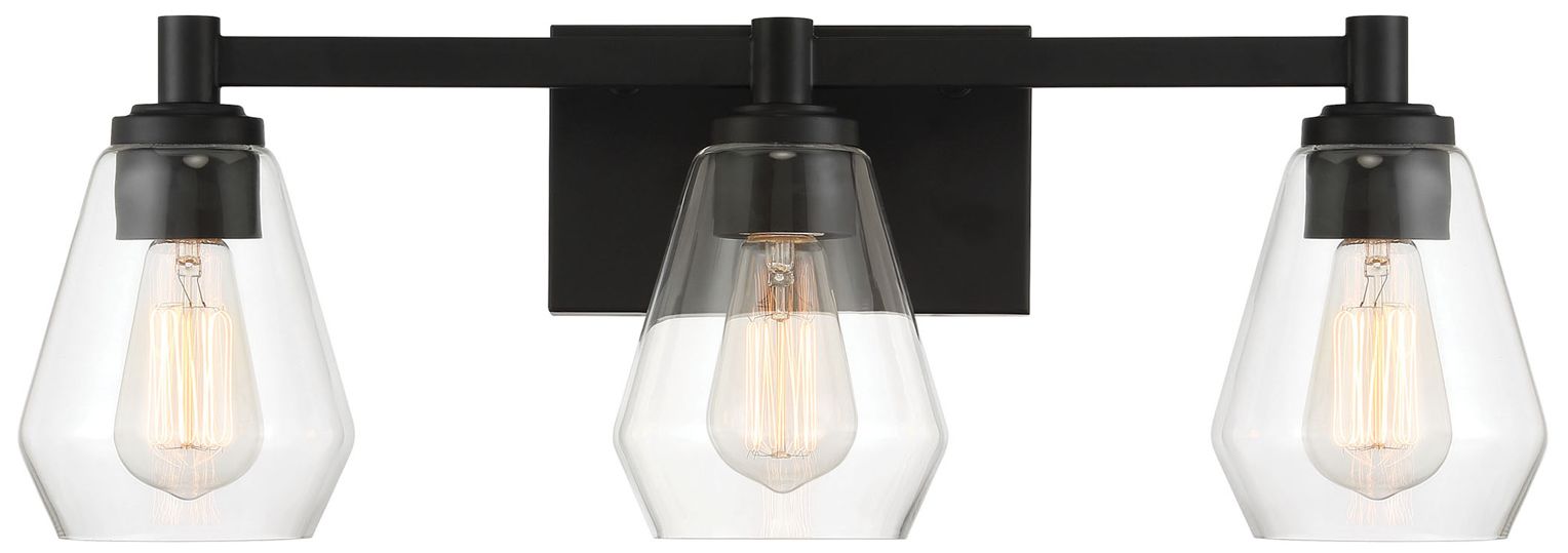 Minka-Lavery Clarity 3-Light Black Bath Vanity