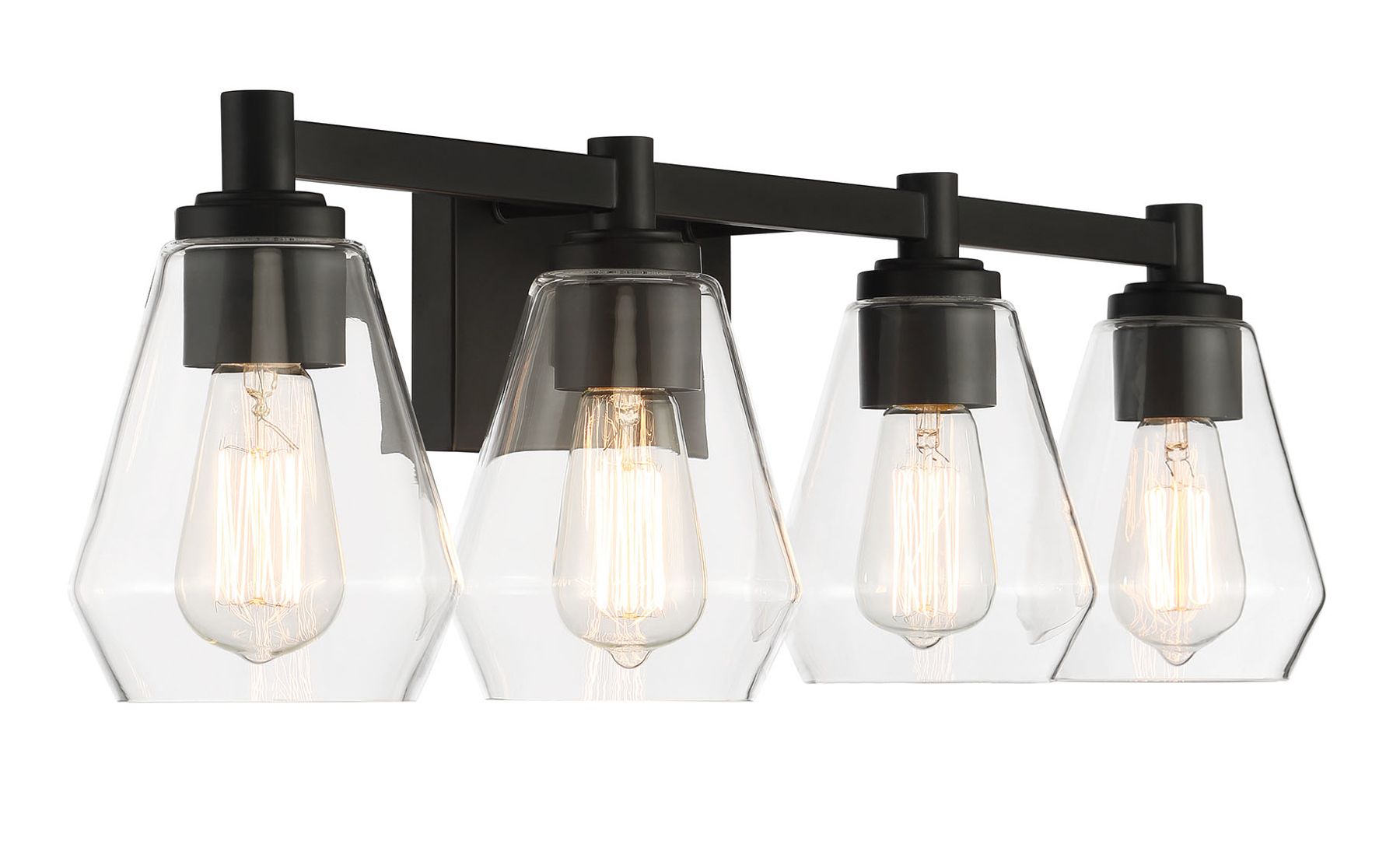 Image 7 Minka-Lavery Clarity 4-Light Black Bath Vanity Light more views