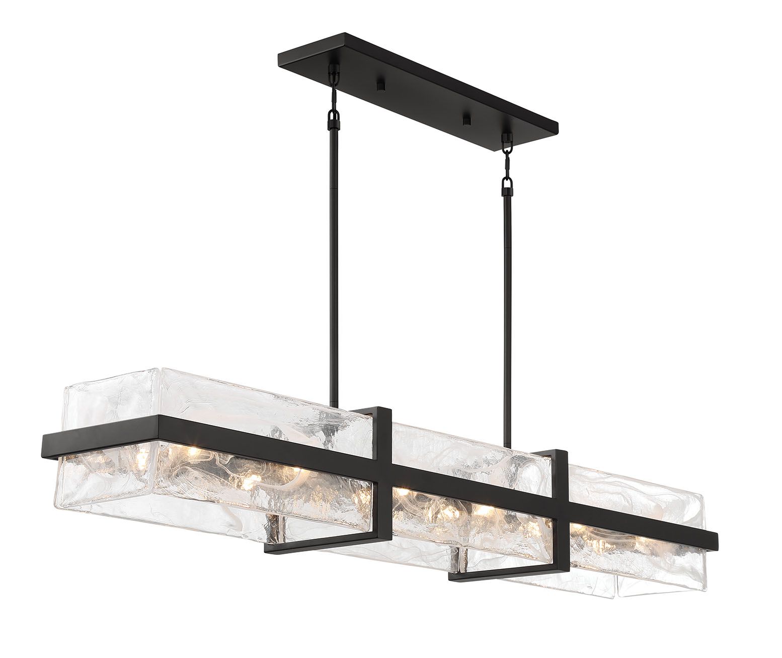 Image 3 Minka Lavery Cloud Break 12-Light 48-inch Black Island Chandelier more views
