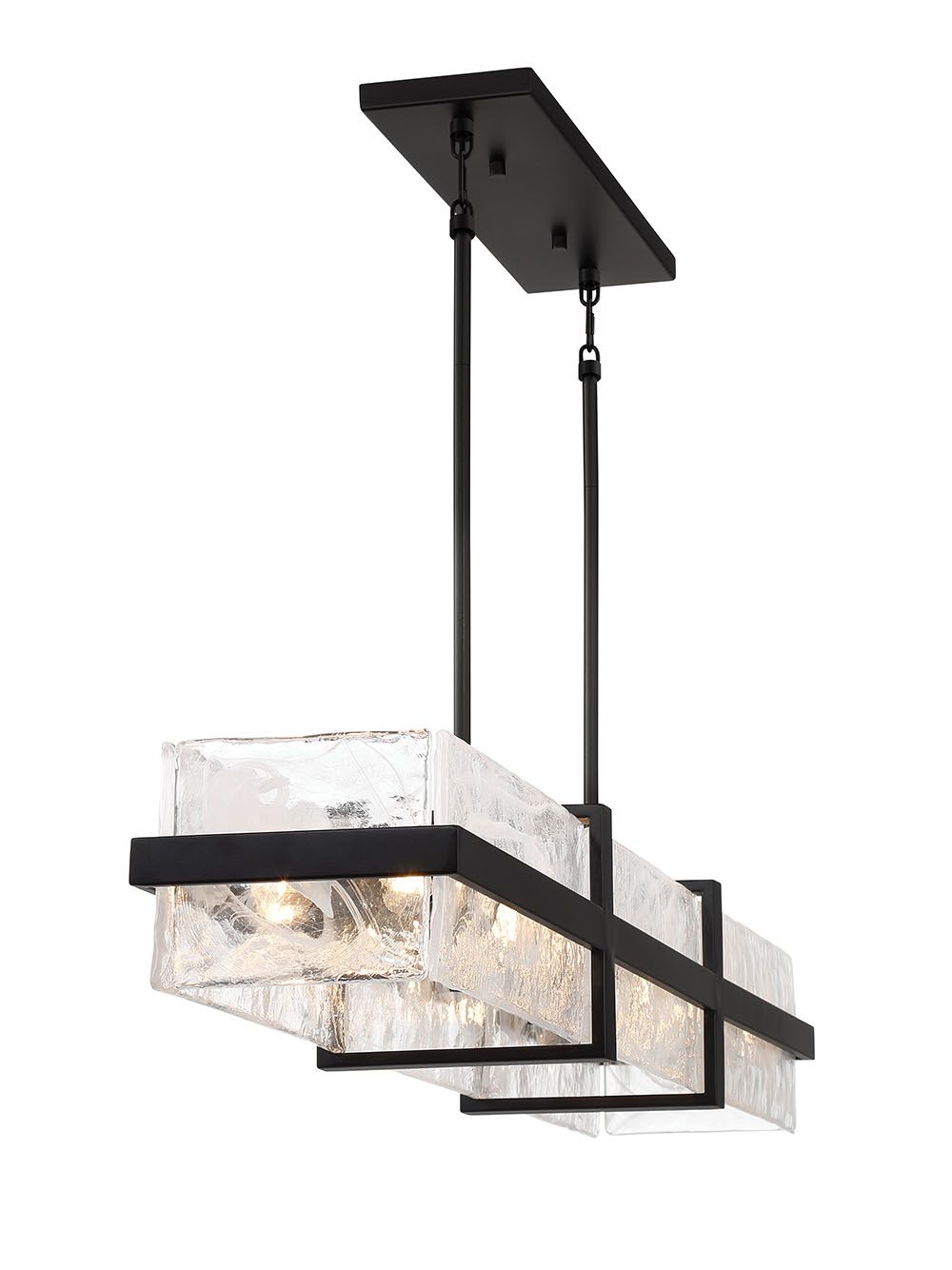 Image 4 Minka Lavery Cloud Break 12-Light 48-inch Black Island Chandelier more views