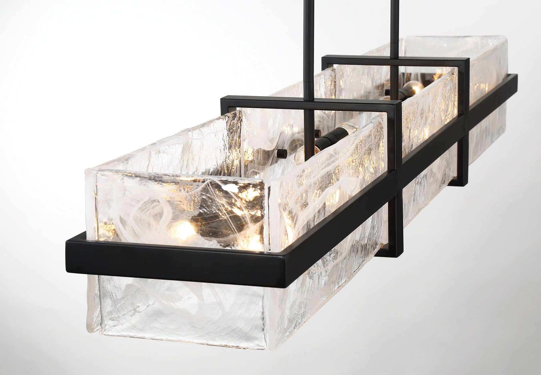 Image 6 Minka Lavery Cloud Break 12-Light 48-inch Black Island Chandelier more views