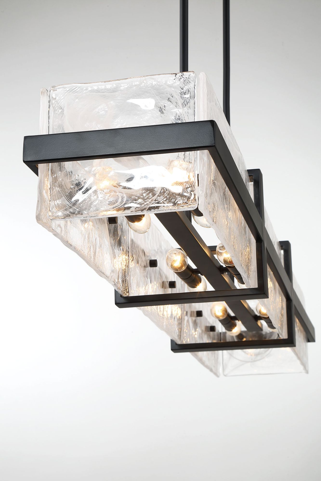 Image 7 Minka Lavery Cloud Break 12-Light 48-inch Black Island Chandelier more views
