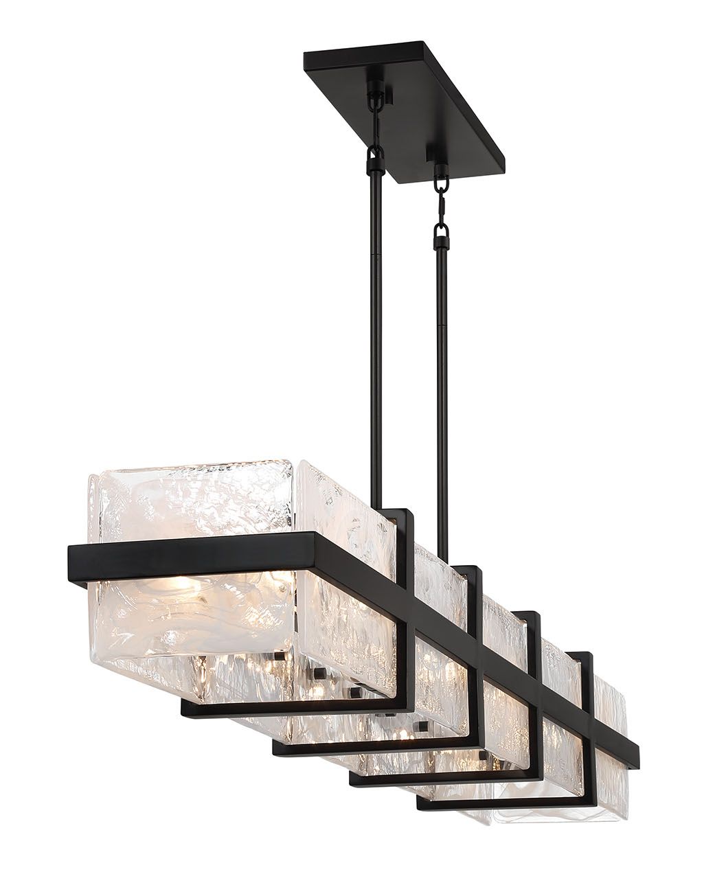 Image 5 Minka Lavery Cloud Break 12-Light 60-inch Black Island Chandelier more views