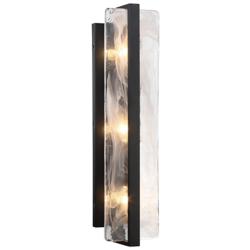 Minka-Lavery Cloud Break 3-Light Black Wall Sconce