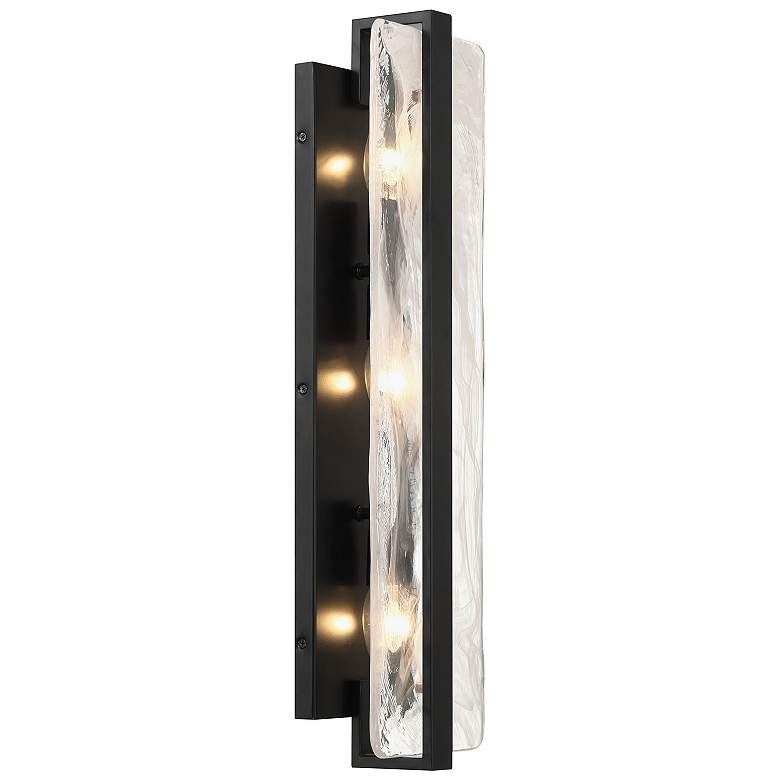 Image 4 Minka-Lavery Cloud Break 3-Light Black Wall Sconce more views