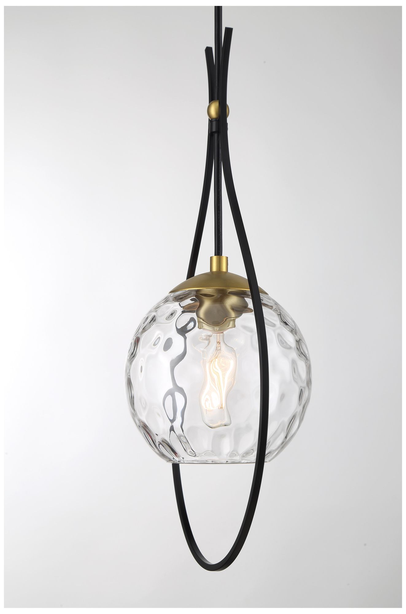 Image 5 Minka Lavery Cody 1-Light Coal and Soft Brass Mini-Pendant more views