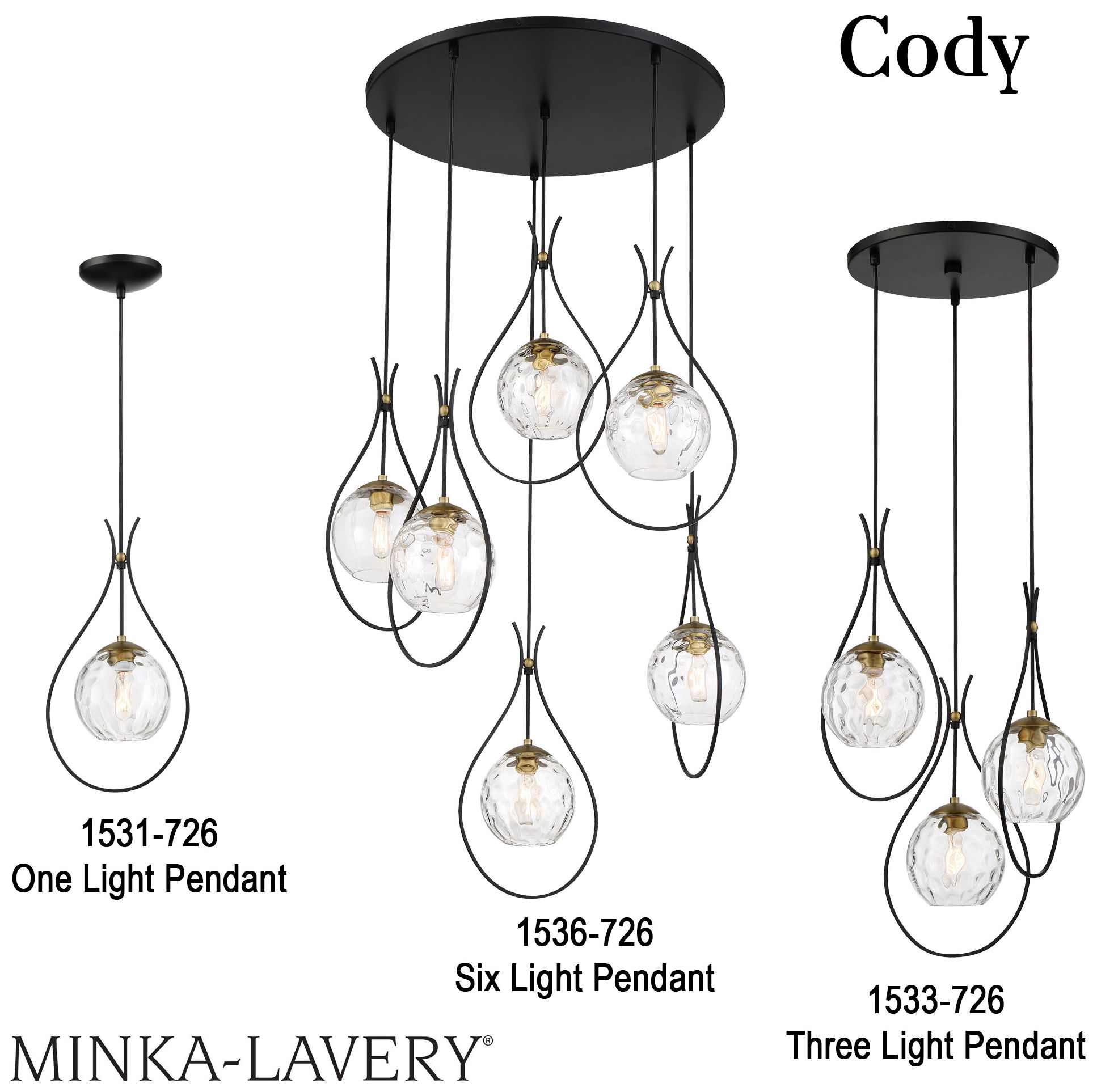 Minka Lavery Cody 1-Light Coal and Soft Brass Mini-Pendant
