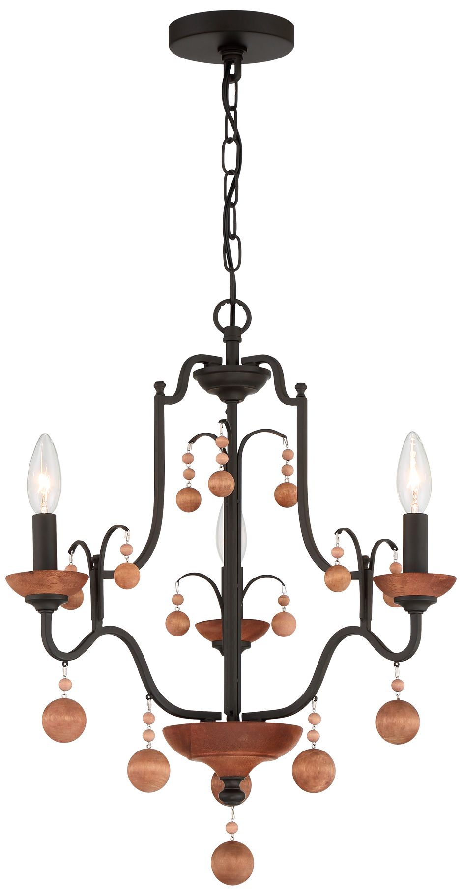 Image 2 Minka-Lavery Colonial Charm 3-light Old World Bronze Chandelier