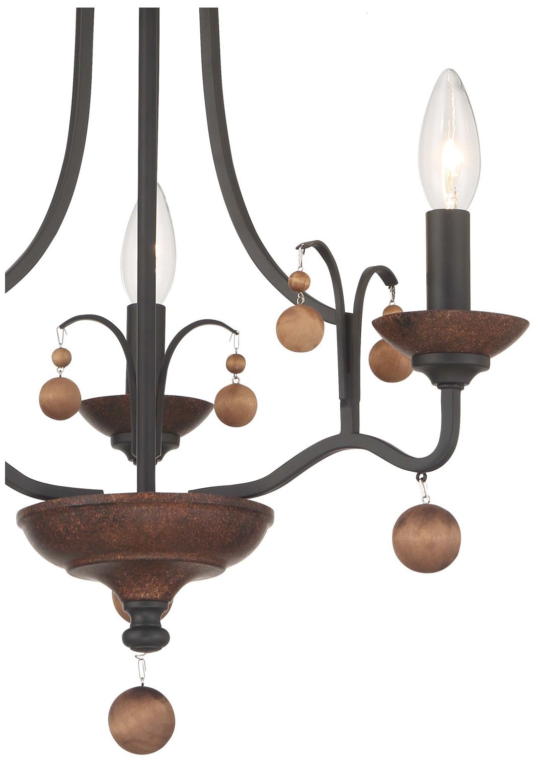 Image 4 Minka-Lavery Colonial Charm 3-Light Old World Bronze Semi Flush Mount more views