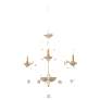 Minka-Lavery Colonial Charm 3-Light White Wash and Sun Dried Chandelier