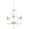 Minka-Lavery Colonial Charm 3-Light White Wash and Sun Dried Chandelier