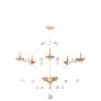 Minka-Lavery Colonial Charm 5-Light White Wash and Clay Chandelier