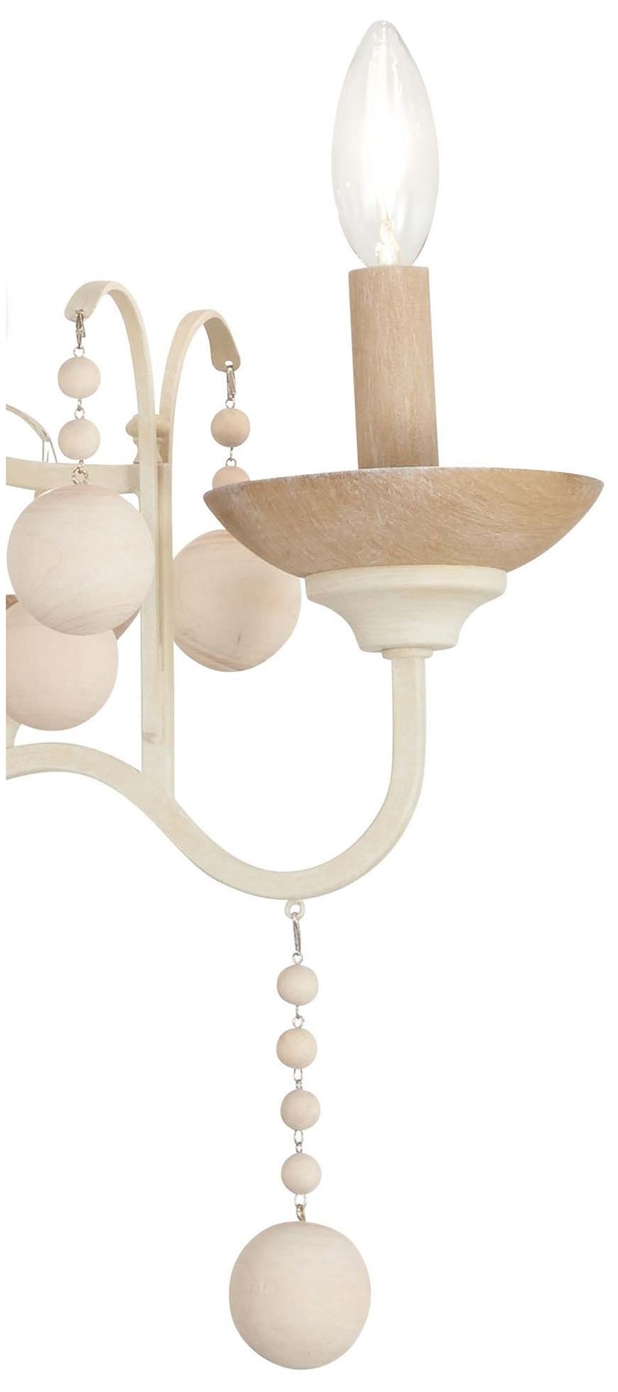 Image 7 Minka-Lavery Colonial Charm 5-Light White Wash and Sun Clay Chandelier more views