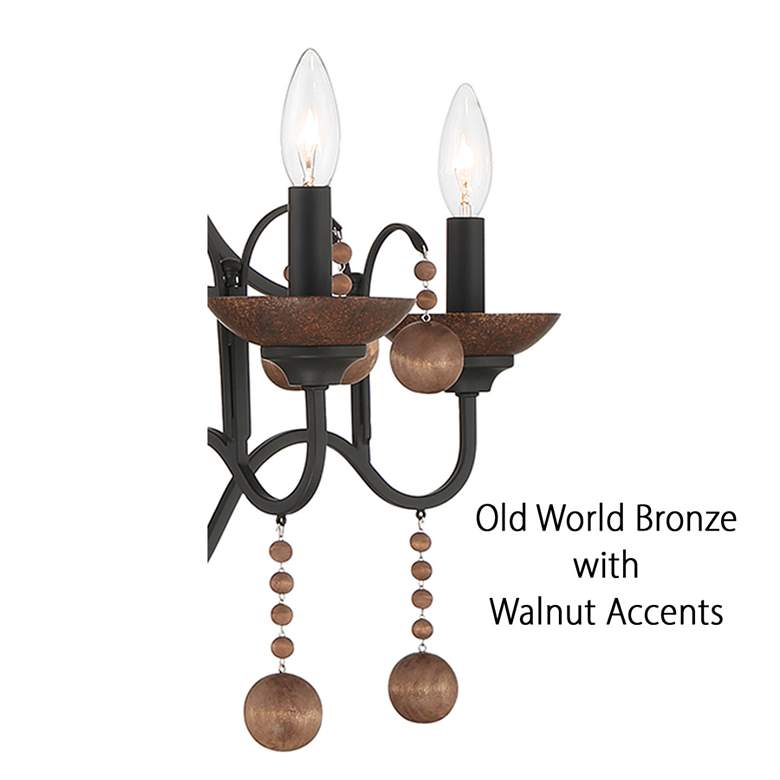 Image 5 Minka-Lavery Colonial Charm 9-Light Old World Bronze with Walnut more views