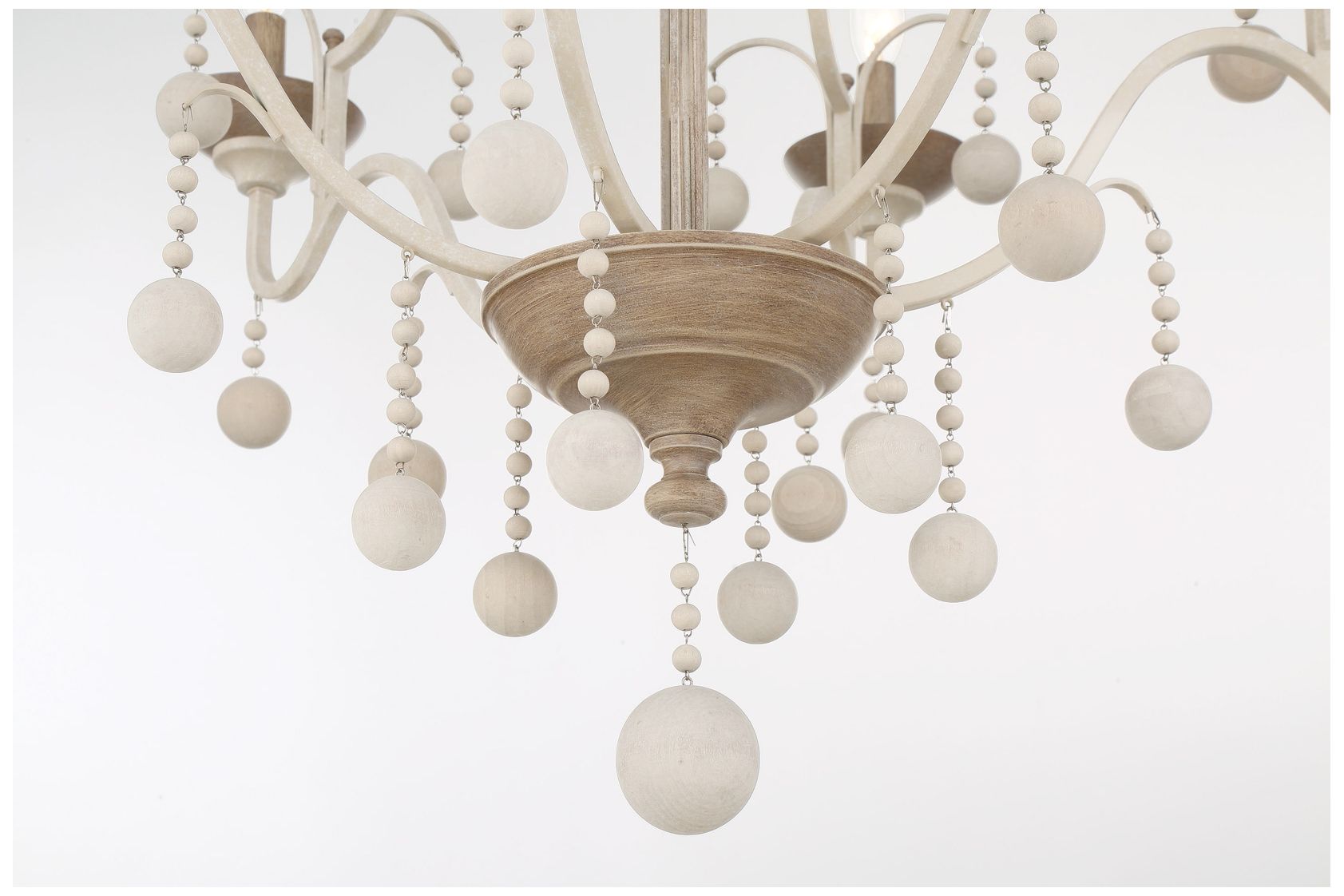 Image 7 Minka-Lavery Colonial Charm 9-Light White Wash and Sun Clay Chandelier more views