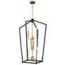 2_Minka Lavery Colwick 6-Light 17.88-in Black and Signature Brass Pendant