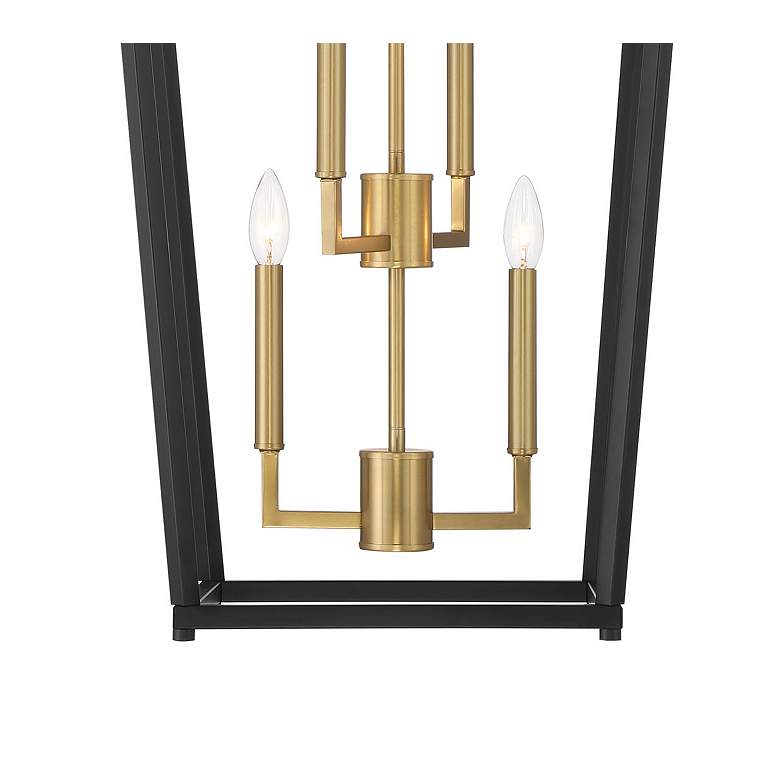 Image 4 Minka Lavery Colwick 6-Light 17.88-in Black and Signature Brass Pendant more views