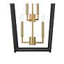 4_Minka Lavery Colwick 6-Light 17.88-in Black and Signature Brass Pendant more views